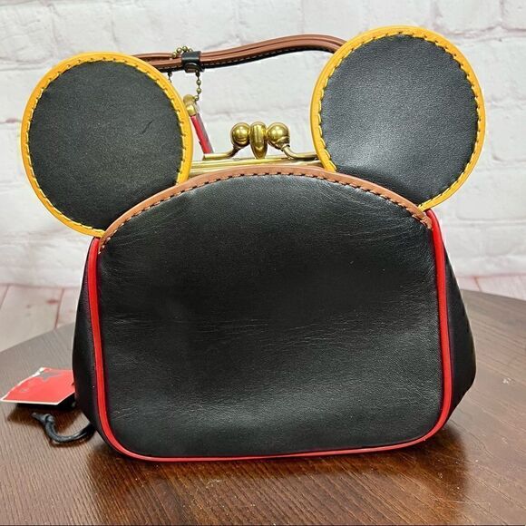 COACH Disney Mickey Mouse X Keith Haring Kisslock Bag Limited Edition Giftable! - Picture 12 of 14